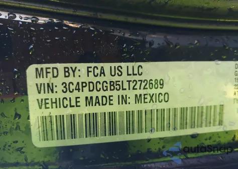 2020 Dodge Journey Crossroad from USA, damaged, VIN 3C4PDCGB5LT272689